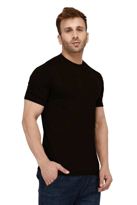 Black Half Sleeve Tshirt