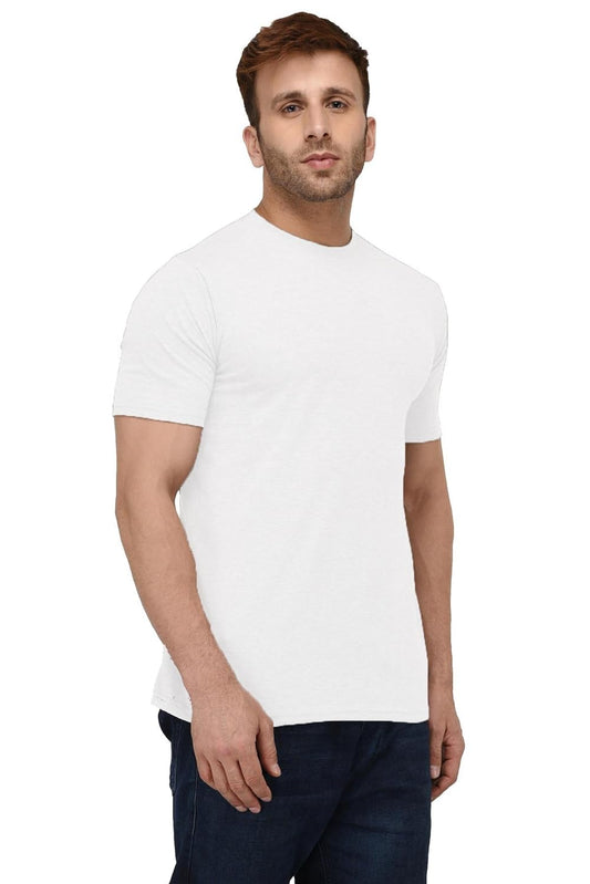 White Round Neck Tshirt