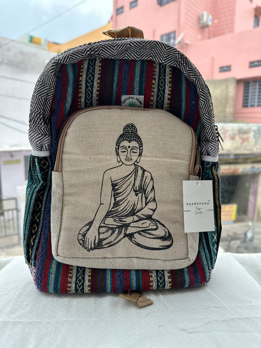 Pouchful Hemp & cotton 17 inch laptop bag ( Colorful )