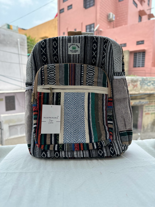 Pouchful Hemp & cotton 17 inch laptop bag ( Colorful)